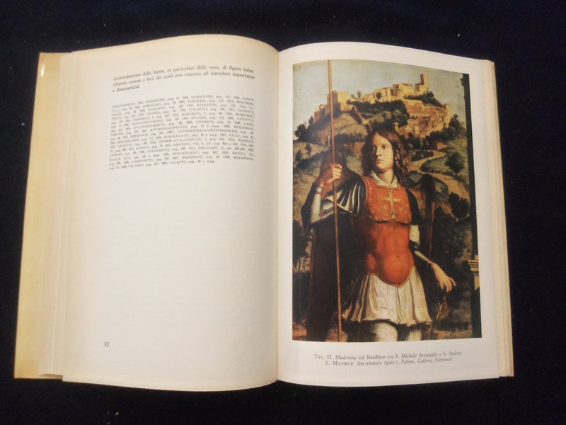 1962 CIMA DA CONEGLIANO HARDCOVER BOOK - ITALIAN TEXT - KD 8346