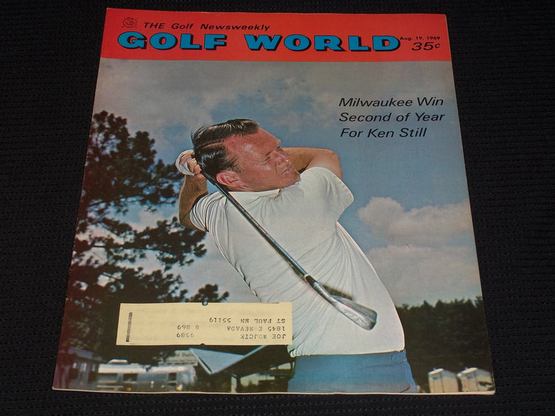 1969 AUGUST 19 GOLF WORLD MAGAZINE - KEN STILL FRONT COVER - E 6520