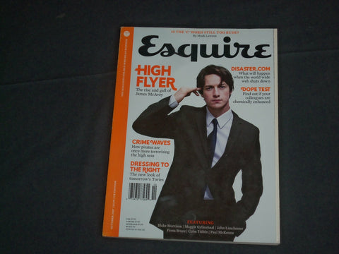 2007 OCTOBER ESQUIRE MAGAZINE - JAMES MCAVOY COVER - UK EDITION - RC 1412