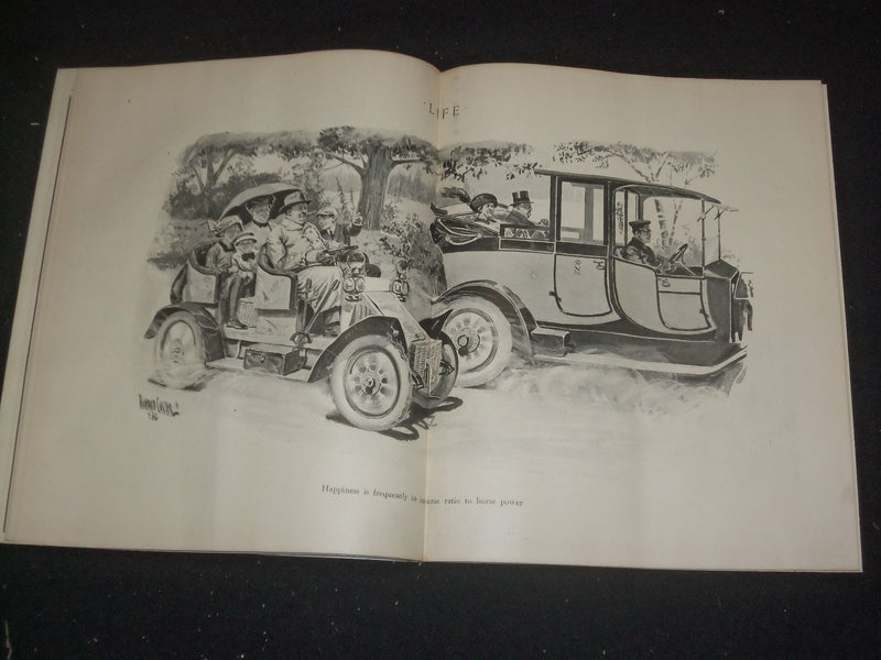 1913 AUGUST 21 LIFE MAGAZINE - THE HIGH COST OF LIVING- ICE CREAM CONES- ST 6491