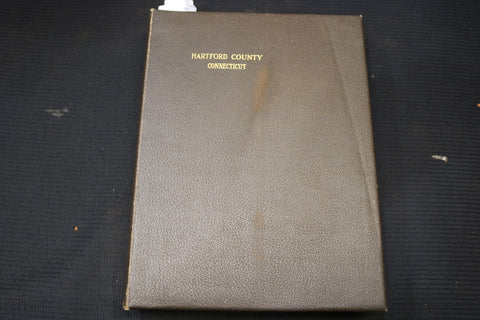 1928 HISTORY OF HARTFORD COUNTY, CONNECTICUT VOLUME - DELUXE - KD 3351D