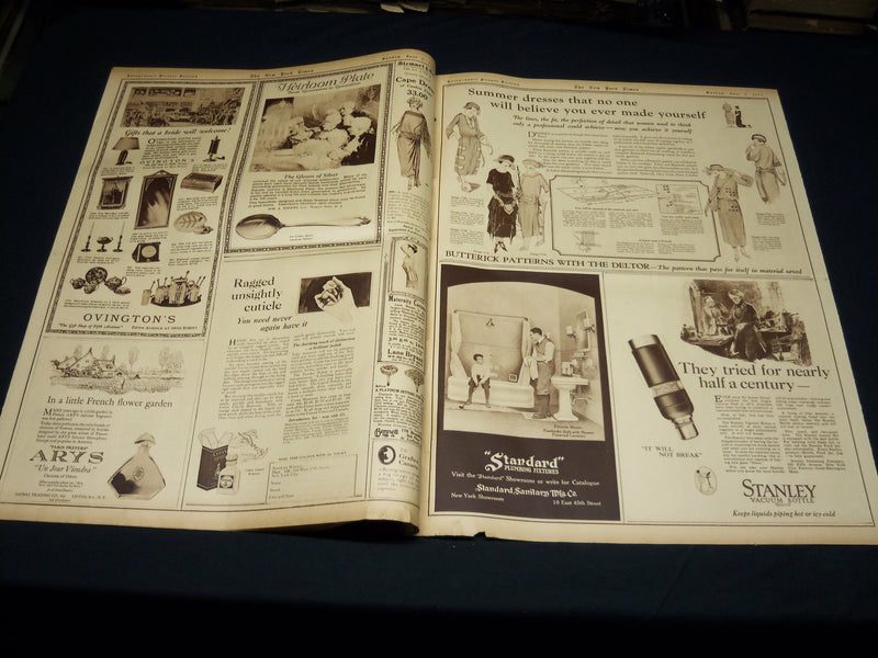 1922 JUNE 4 NEW YORK TIMES PICTURE SECTION NO. 4 & 5 - ROBERT LINCOLN - NT 8865