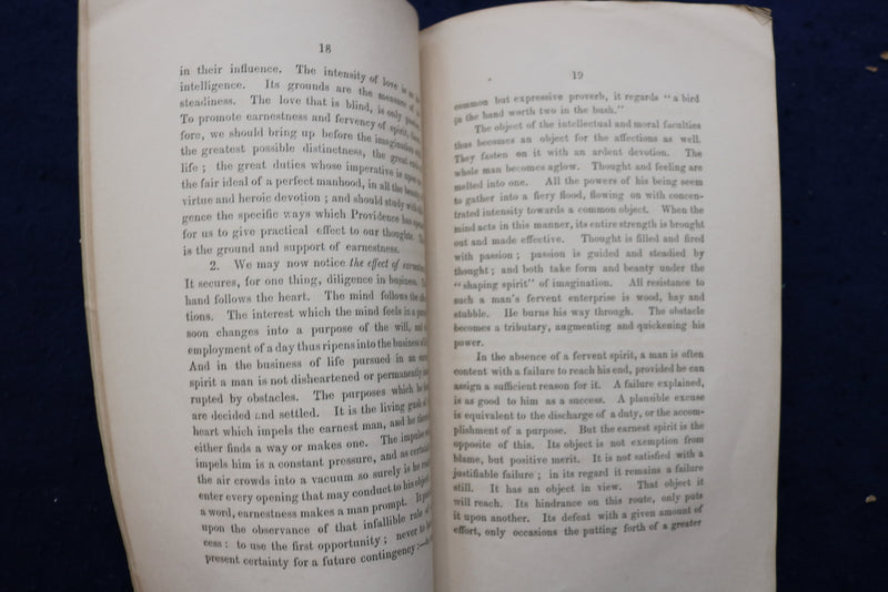 1859 UNIVERSITY OF VERMONT GRADUATING CLASS SERMON SOFTCOVER BOOK - K 845