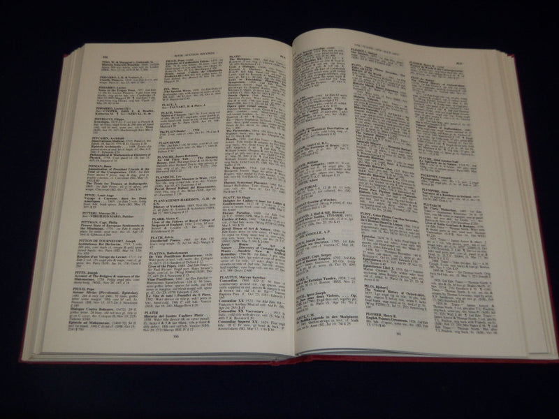1974-1979 BOOK AUCTION RECORDS LOT OF 6 VOLUMES 72-76 + GENERAL INDEX - KD 3173