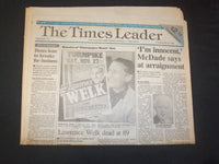 1992 MAY 19 WILKES-BARRE TIMES LEADER - LAWRENCE WELK DEAD AT 92 - NP 7533