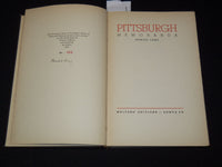 1935 PITTSBURGH MEMORANDA BOOK SIGNED BY HANIEL LONG - LIMITED - KD 4583H