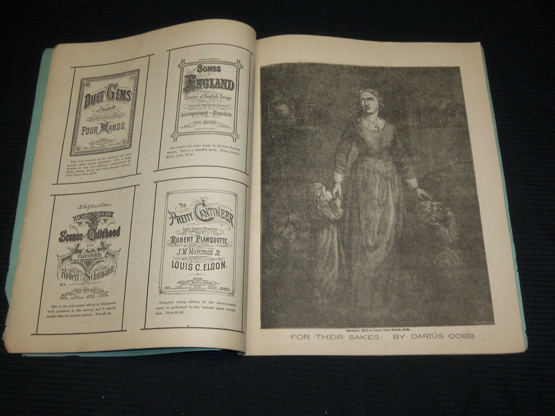 1882-1883 FOLIO MAGAZINE LOT OF 5 - MUSIC - DRAMA - ART & LITERATURE - NP 2965H