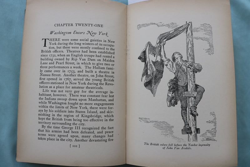 1929 MANNA-HATIN THE STORY OF NEW YORK HARDCOVER BOOK - KD 9567