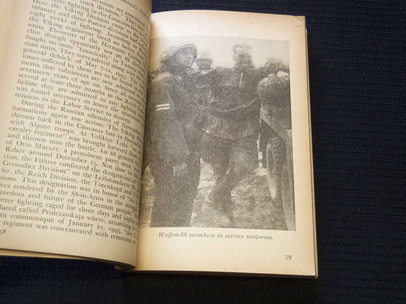 1943 HITLER'S SECOND ARMY SOFTCOVER BOOK BY ALFRED VAGTS - J 7238