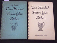 1940-1941 TWO HUNDRED PATTERN GLASS PITCHERS LOT OF 2 VOLUMES - J 5189