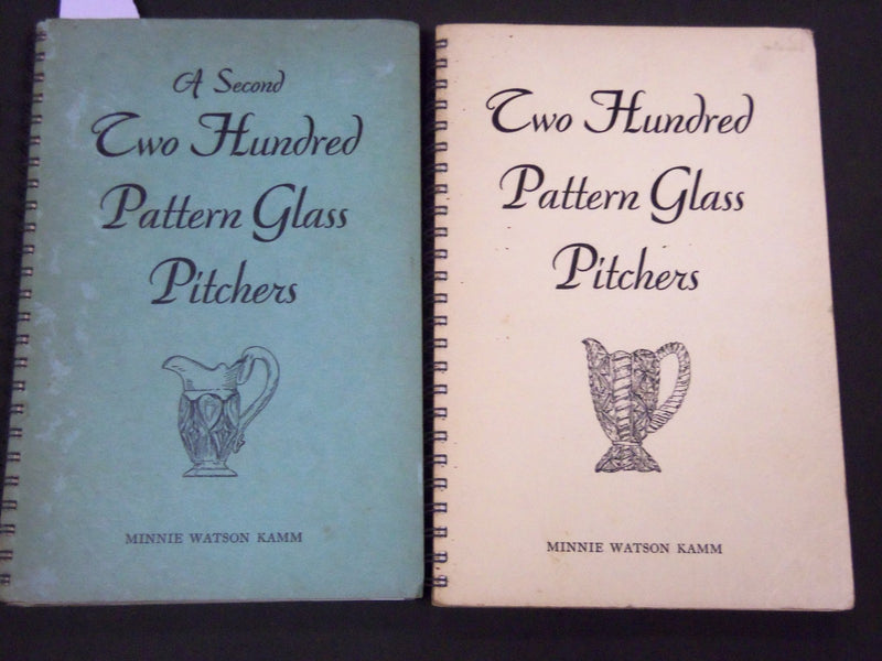 1940-1941 TWO HUNDRED PATTERN GLASS PITCHERS LOT OF 2 VOLUMES - J 5189