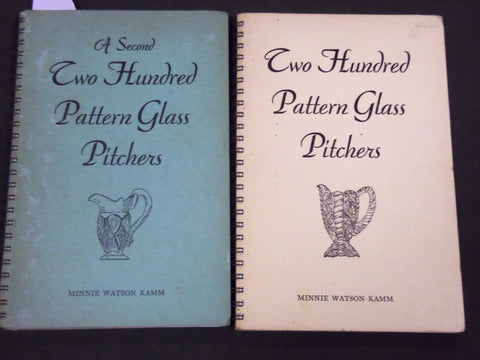 1940-1941 TWO HUNDRED PATTERN GLASS PITCHERS LOT OF 2 VOLUMES - J 5189