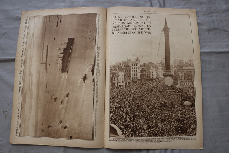 1919 JULY 17 MID-WEEK PICTORIAL MAGAZINE SECTION-SIGNING OF PEACE TREATY-NP 9263