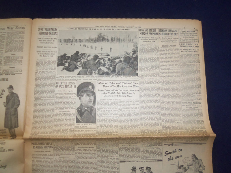 1944 JAN 14 NEW YORK TIMES-ROOSEVELT PRESENTS $99,769,000,000 WAR BUDGET-NP 6554