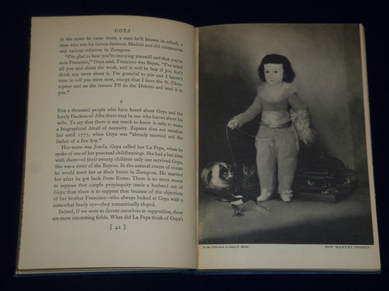 1939 GOYA HARDCOVER BOOK BY CHARLES POORE - NICE PRINTS - KD 2514