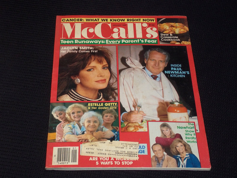 1988 JANUARY MCCALL'S MAGAZINE - JACYLN SMITH FRONT COVER - E 449