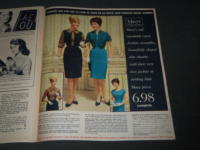 1962 JULY 15 NEW YORK MIRROR MAGAZINE - RITA GAM COVER - ALLEN & ROSSI - J 2844