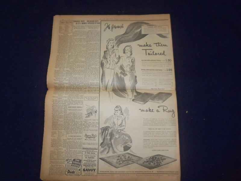1945 JAN 16 NEW YORK TIMES - CARRIER PLANES BOMB 3 PORTS ON CHINA COAST- NP 6654