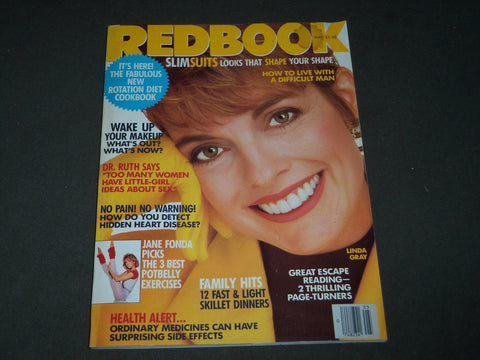 1987 MAY REDBOOK MAGAZINE - LINDA GRAY COVER - B 3068