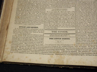 1823-1824 NEW YORK MIRROR AND LADIES GAZETTE BOUND VOLUME NO. 1 - R 89F