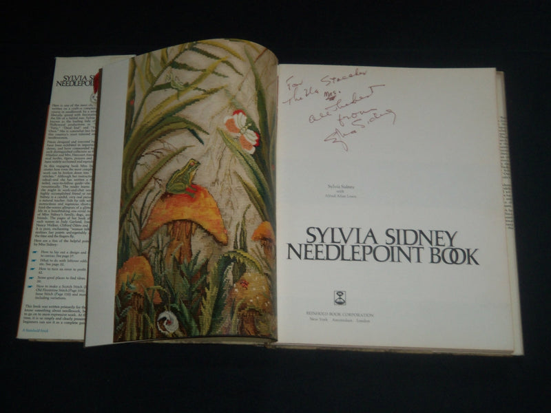 1968 SYLVANIA SIDNEY NEEDLEPOINT BOOK INSCRIBED BY THE AUTHOR - KD 5564