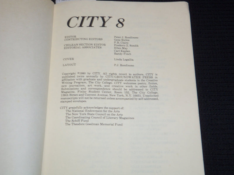 1980 CITY 8 SOFTCOVER BOOK - THORTON WILDER - J 7393