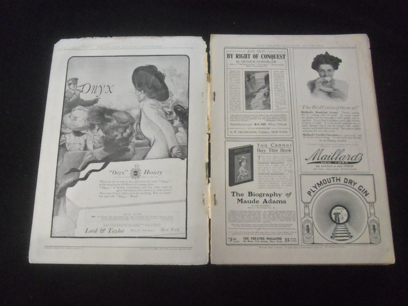 1909 JUNE THE THEATRE ILLUSTRATED MAGAZINE - MISS MARGUERITE CLARK COVER- B 431W