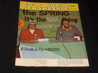 1972 APRIL 11 GOLF WORLD NEWSWEEKLY MAGAZINE - GEORGE ARCHER COVER - E 6088
