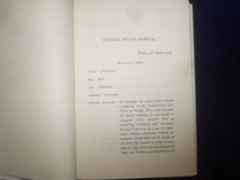 1971 BRIEFING FOR A DESCENT INTO HELL HARDCOVER BOOK BY BORIS LESSING - KD 8947