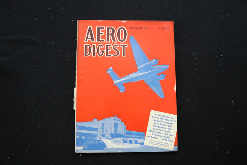 1939 NOV AERO DIGEST MAGAZINE - LOCKHEED 
