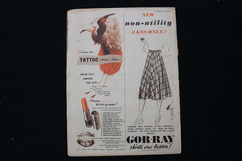 1948 APRIL 24 PICTUREGOER MAGAZINE - LAWRENCE OLIVIER COVER - E 25982