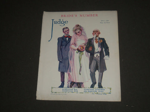1920 JUNE 5 JUDGE MAGAZINE - J.M. FLAGG COVER - BRIDE'S NUMBER - ST 5435
