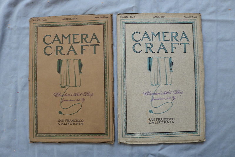 1909-1915 CAMERA CRAFT MAGAZINE - LOT OF 8 - O 3837