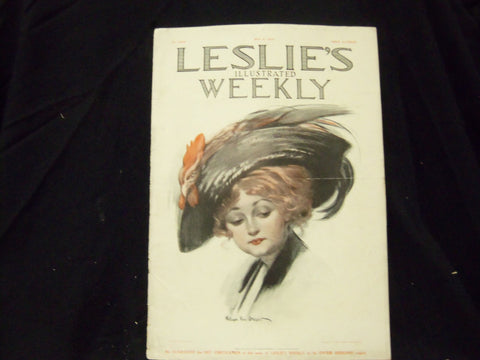 1910 MAY 5 LESLIE'S WEEKLY MAGAZINE - GREAT PHOTOS & ADS - ST 1167