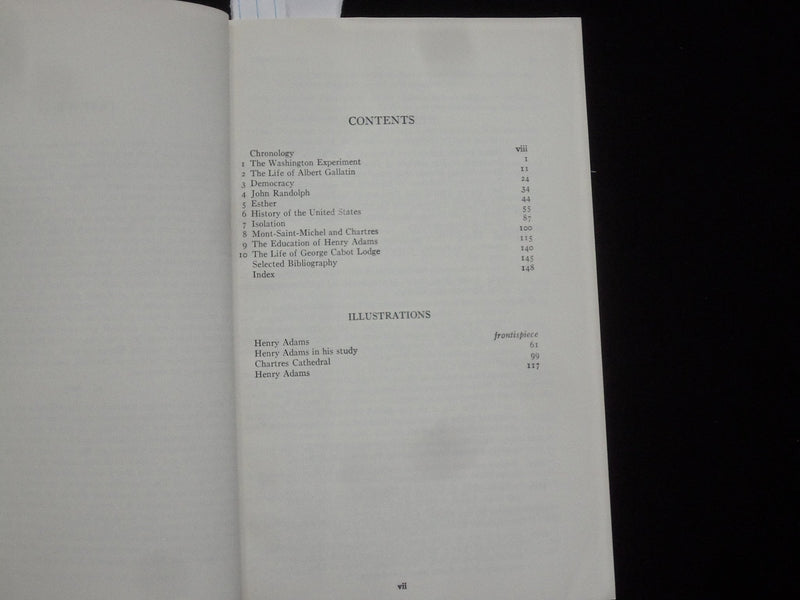 1962 HENRY ADAMS SOFTCOVER BOOK BY GEORGE HOCHFIELD - J 9823