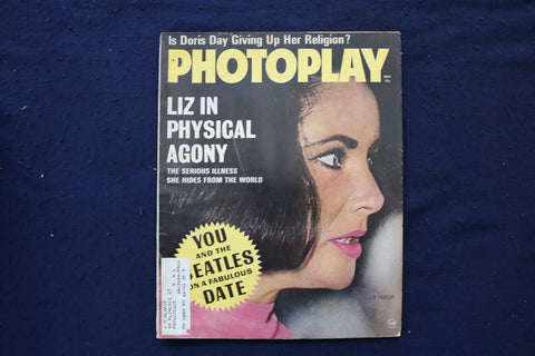 1964 MAY PHOTOPLAY MAGAZINE - ELIZABETH TAYLOR COVER - E 18598