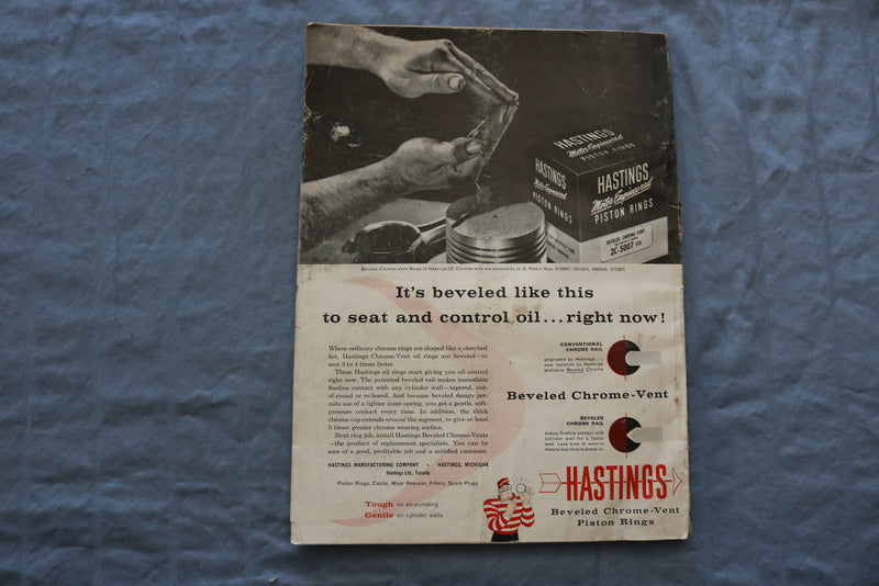 1957 JUNE MOTOR MAGAZINE - A GREAT ILLUSTRATION COVER - SP 1196L
