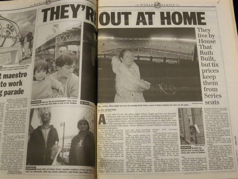 1999 OCT 28 NY DAILY NEWS YANKS VS BRAVES 25TH WORLD SERIES LOT OF 19 - NP 1135