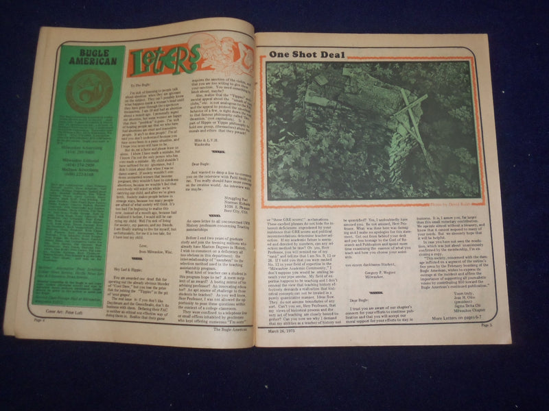 1975 MARCH 26 BUGLE AMERICAN MAGAZINE & COMMUNITY RESOURCE HANDBOOK - J 9426