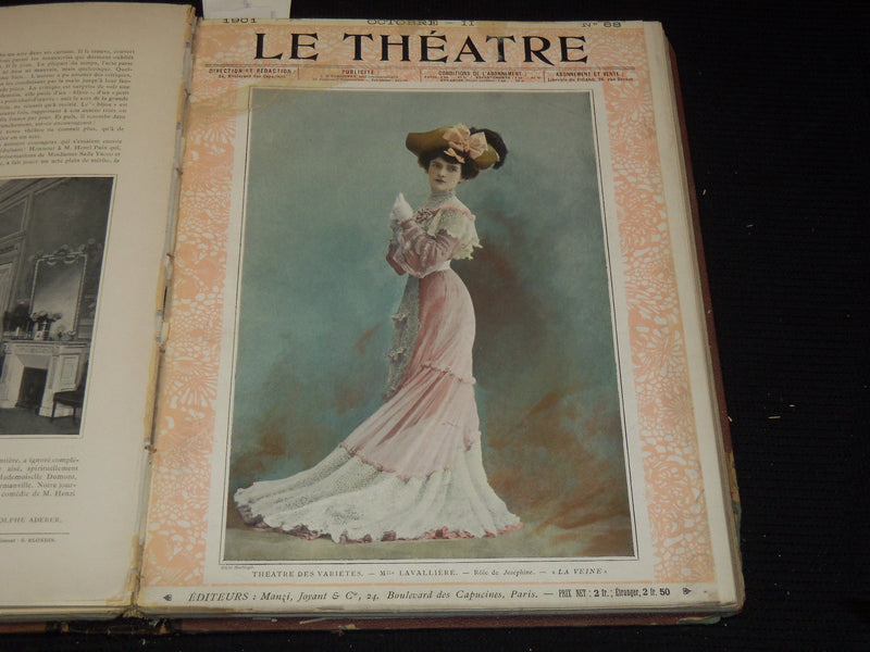 1901 JULY-DECEMBER LE THEATRE MAGAZINE BOUND VOLUME - 12 ISSUES - KD 2657F