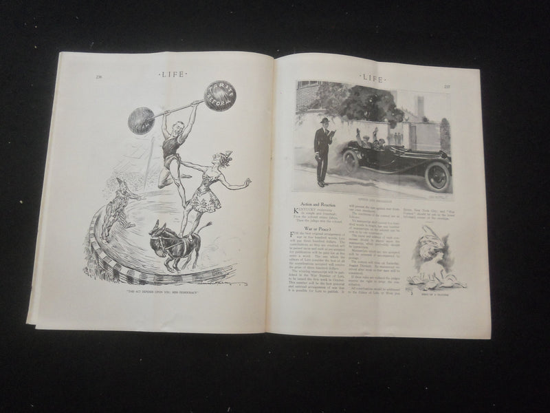 1913 AUGUST 7 LIFE MAGAZINE - SKIPPER AND MATE - L 757Z