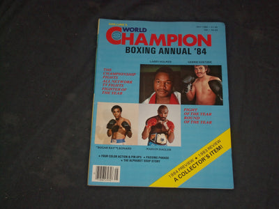 1984 WORLD CHAMPION BOXING ANNUAL MAGAZINE - LARRY HOLMES COVER - CW 651