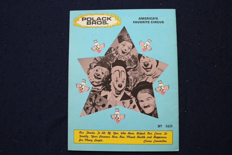 1958-1973 POLLACK BROS. CIRCUS PROGRAMS - LOT OF 17 - O 3639