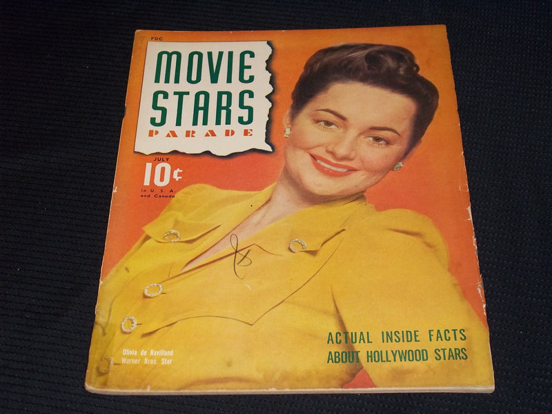 JULY MOVIE STARS PARADE MAGAZINE - OLIVIA DE HAVILLAND COVER - E 15826
