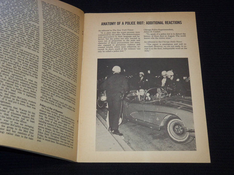 1968 ANATOMY OF A POLICE RIOT - CHICAGO - FIRST PRINTING - J 7452