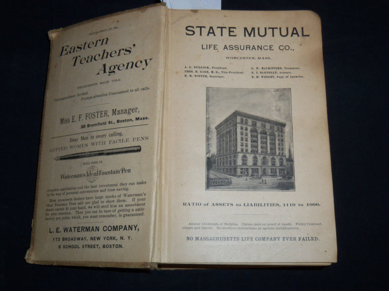 1903 MASSACHUSETTS YEAR BOOK AND BUSINESS DIRECTORY NO. 8 - KD 4502C