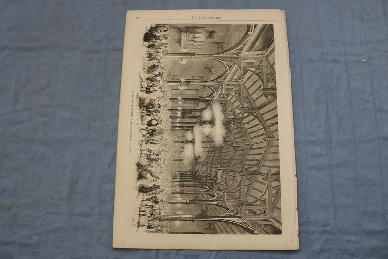 1861 FEB 14 L'UNIVERS ILLUSTRE JOURNAL - LE ROI ET LA REINE - FRENCH - NP 8559