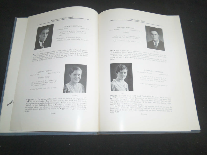 1932 THE CUPOLA MOORESTOWN FRIENDS' SCHOOL YEARBOOK - MOORESTOWN, NJ - YB 2563