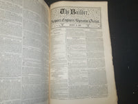 1861 AUGUST THE BUILDER ARCHITECT MAGAZINE - 5 ISSUES - ILLUSTRATIONS - ST 416M