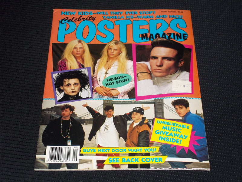 1991 CELEBRITY POSTERS MAGAZINE - VANILLA ICE FRONT COVER - E 14371